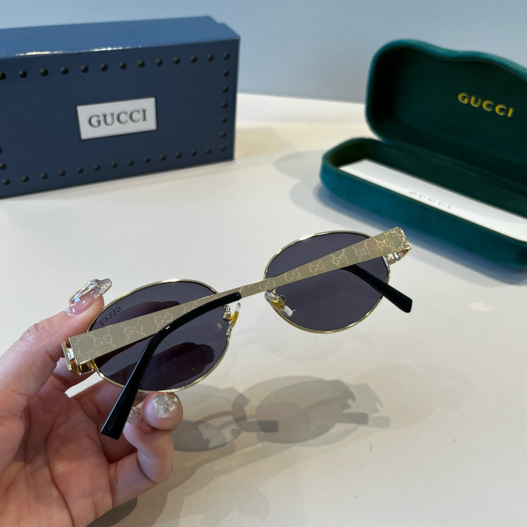 Gucci Oversized Silver Lens Sunglasses for Women - 448847 - detail image 6