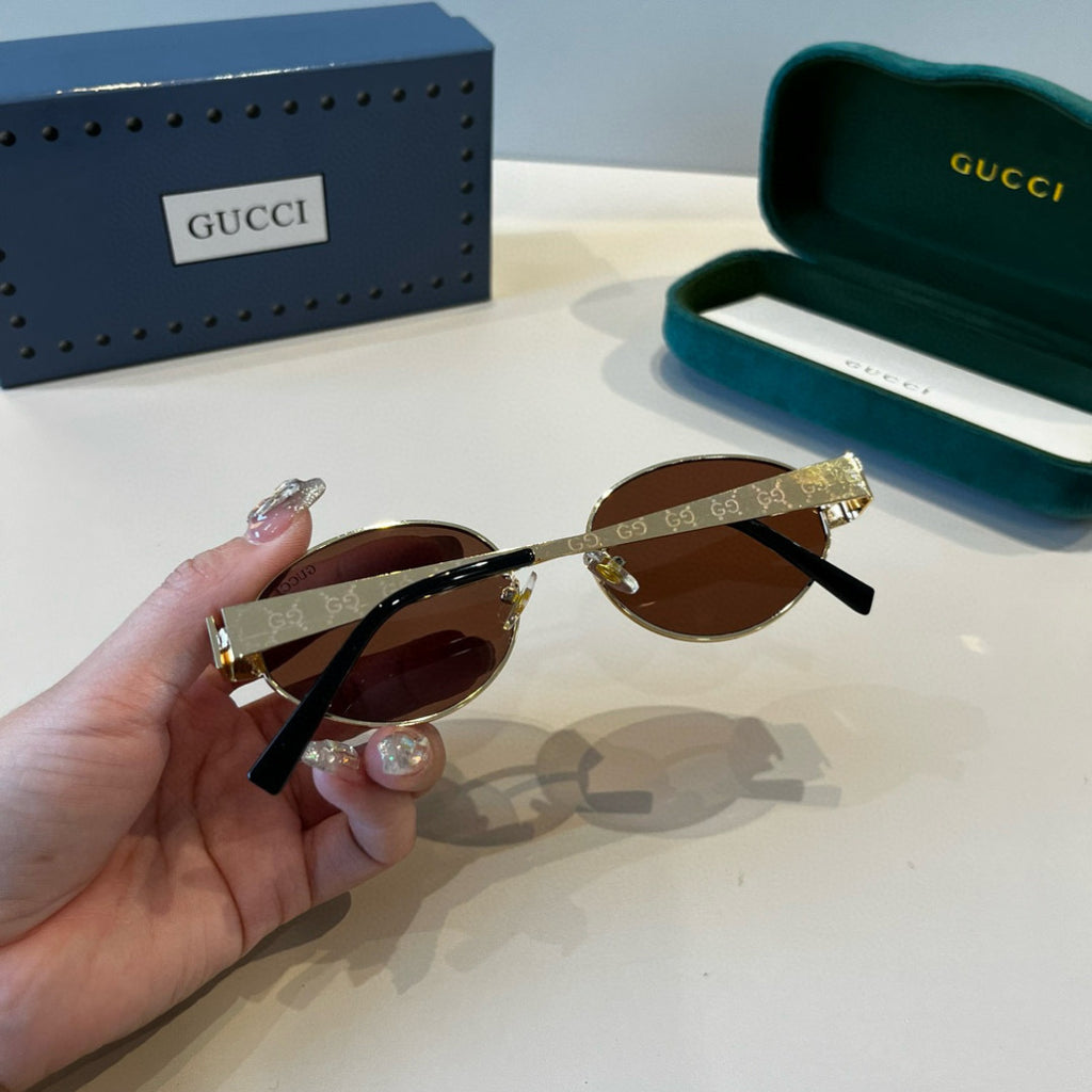 Gucci Oversized Brown Lens Sunglasses for Women - 448848 - detail image 6