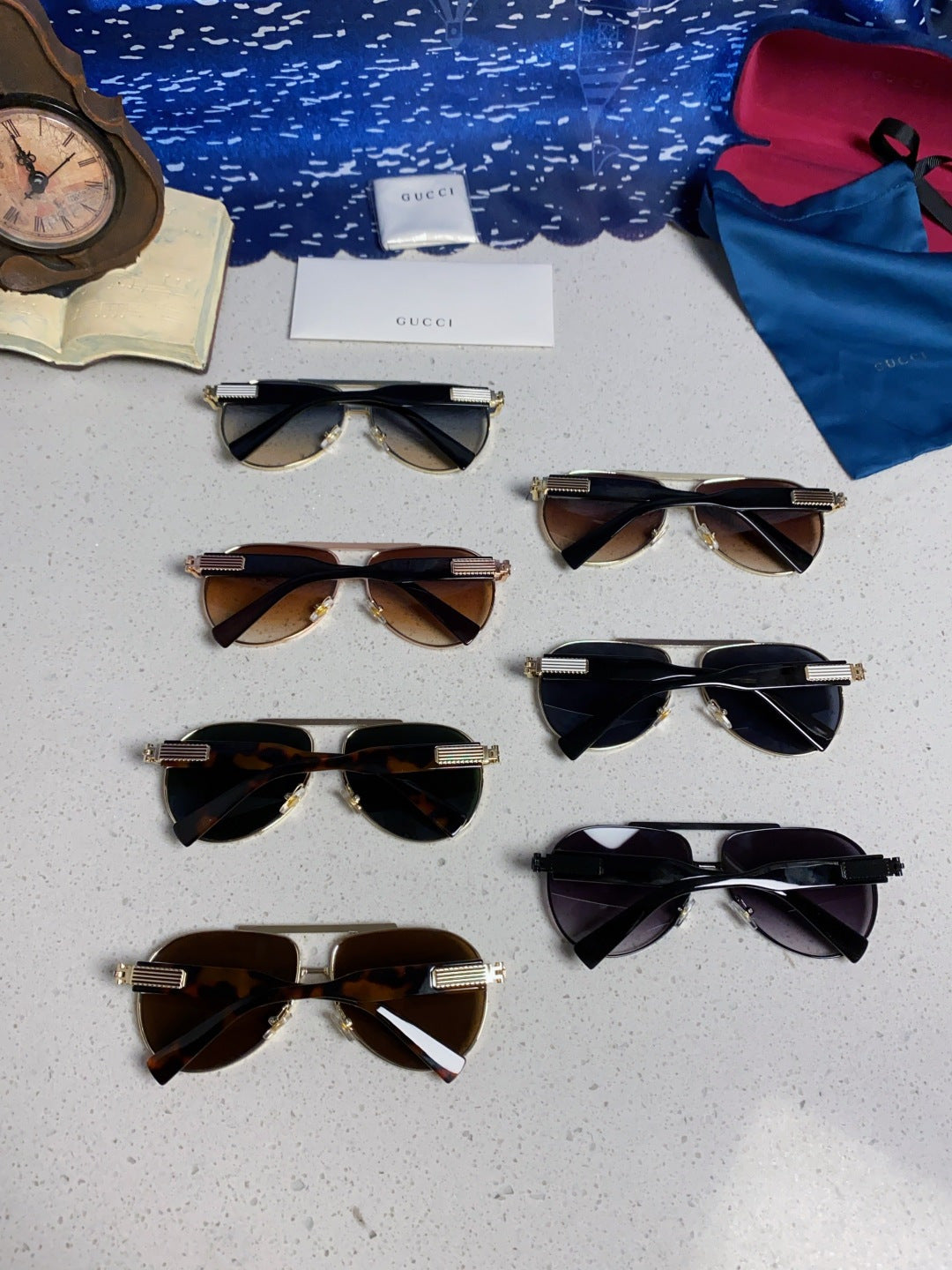 Gucci Aviator Silver Lens Sunglasses for Men & Women - 493337 - detail image 11
