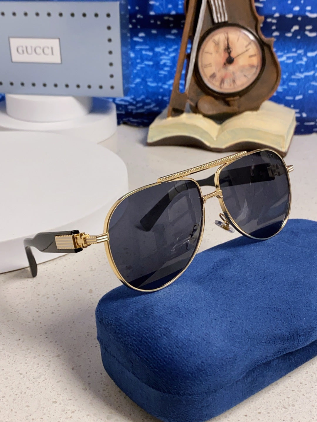 Gucci Aviator Silver Lens Sunglasses for Men & Women - 493337 - detail image 10