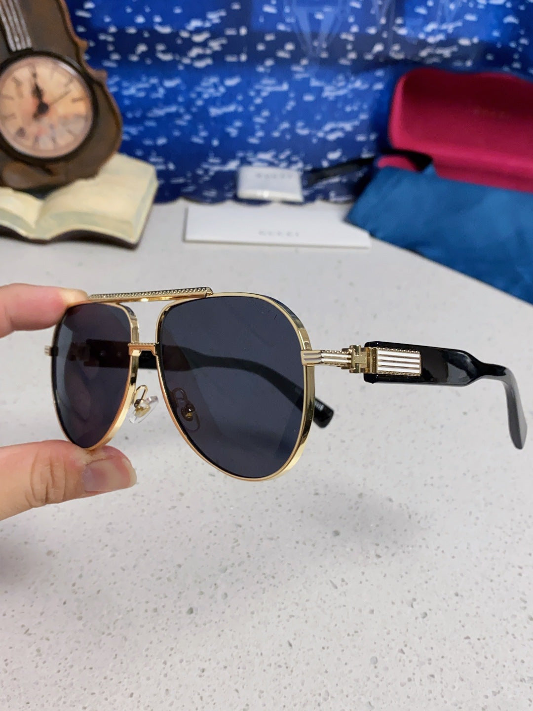 Gucci Aviator Silver Lens Sunglasses for Men & Women - 493337 - detail image 6