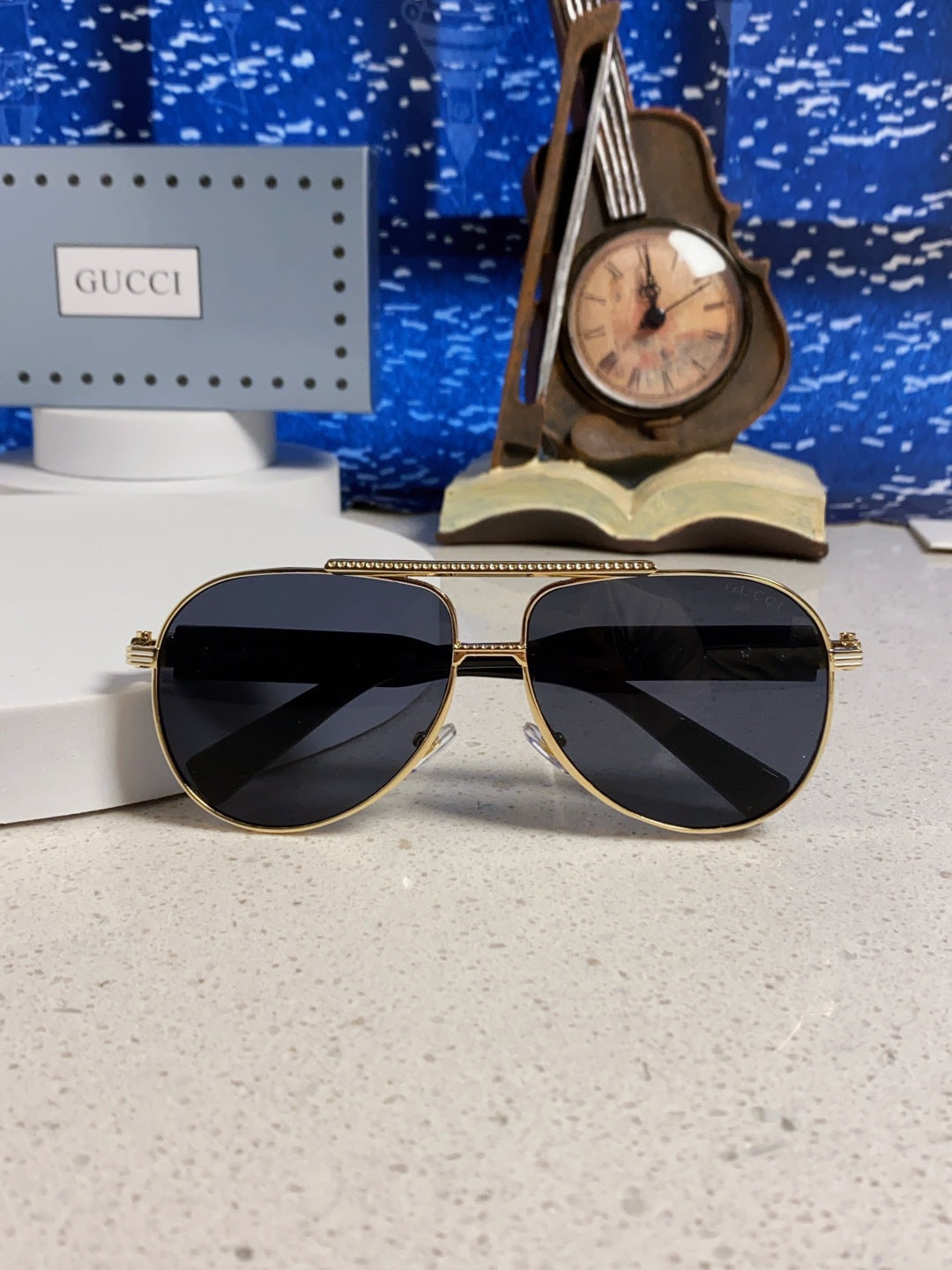 Gucci Aviator Silver Lens Sunglasses for Men & Women - 493337 - detail image 9