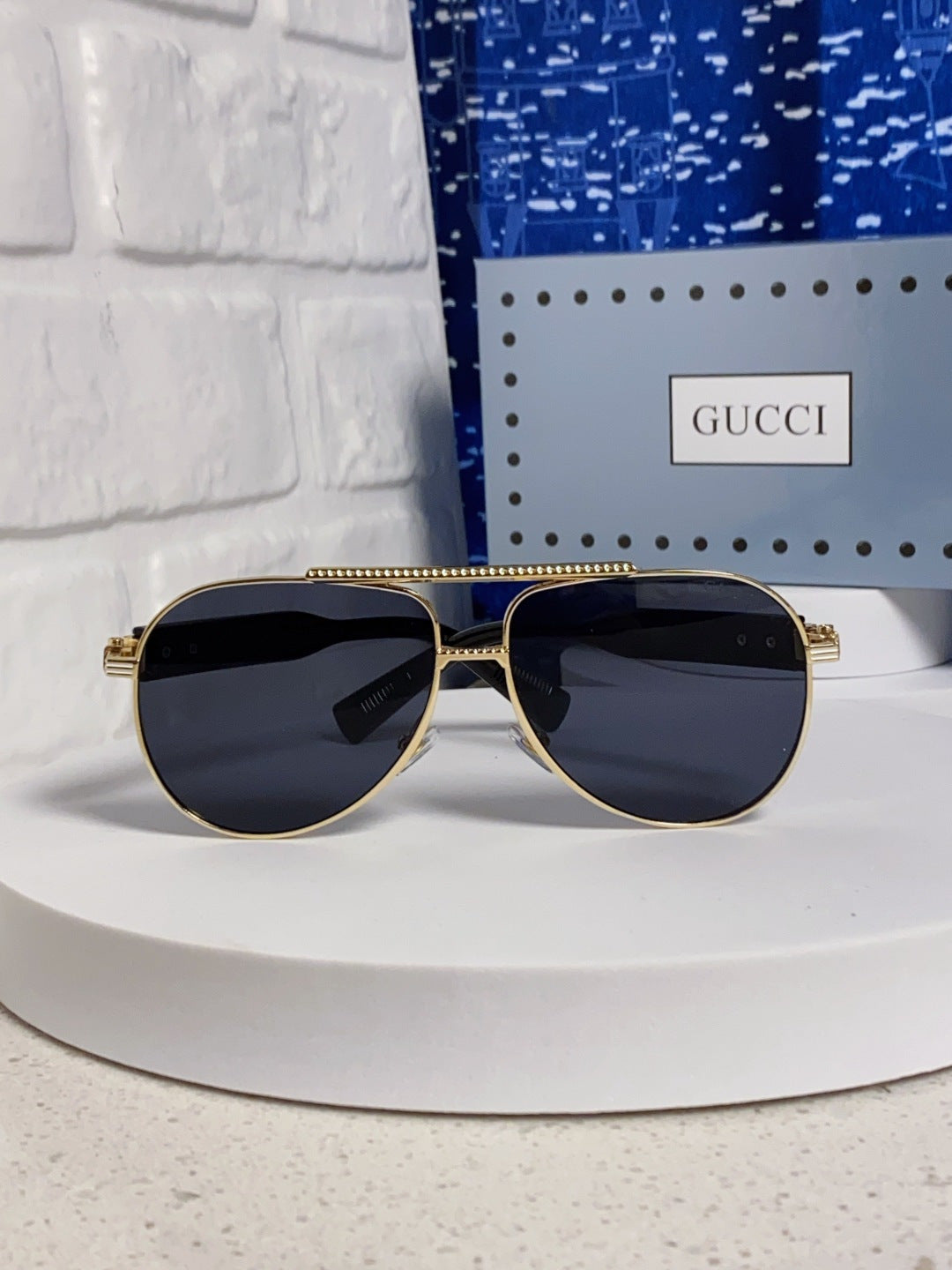 Gucci Aviator Silver Lens Sunglasses for Men & Women - 493337 - detail image 2