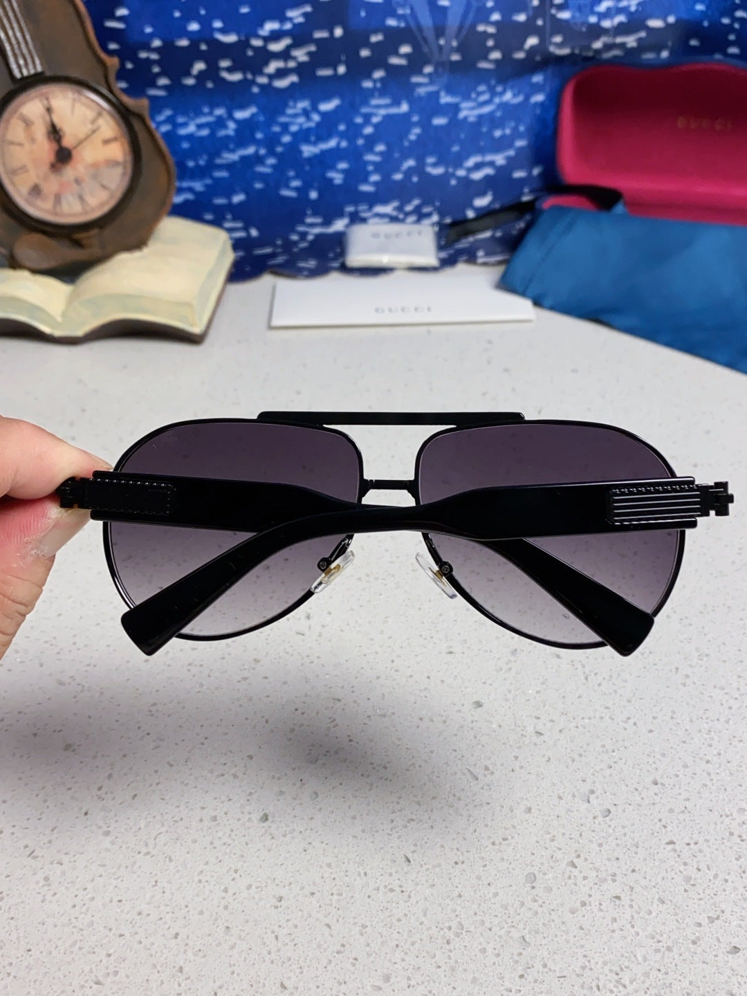 Gucci Aviator Silver Lens Sunglasses for Men & Women - detail image 5