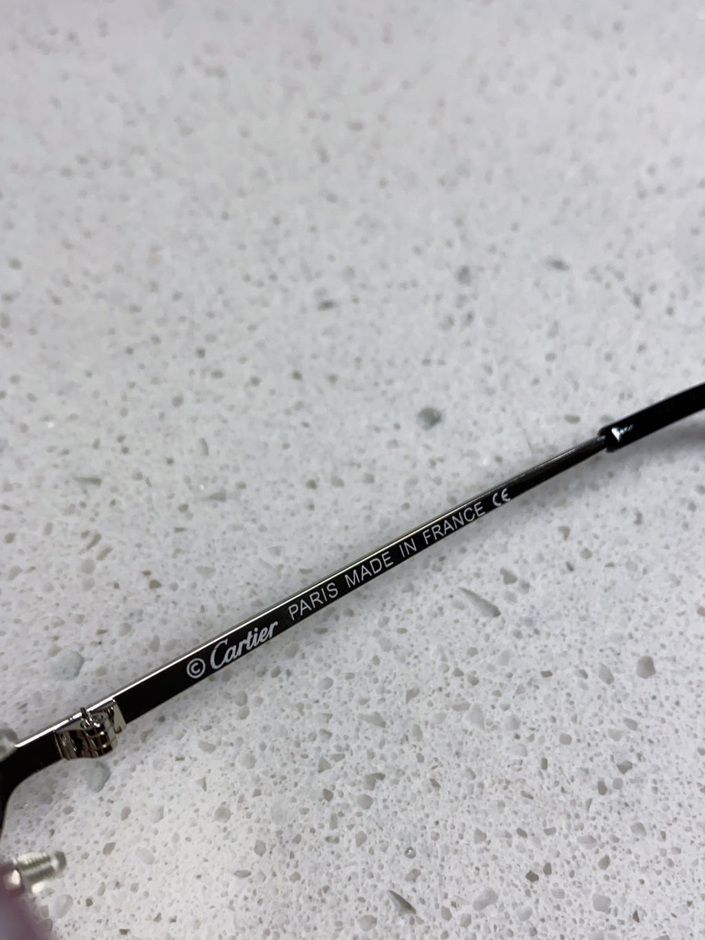Cartier Metal Square Silver Lens Sunglasses for Men & Women - 432341 - detail image 7