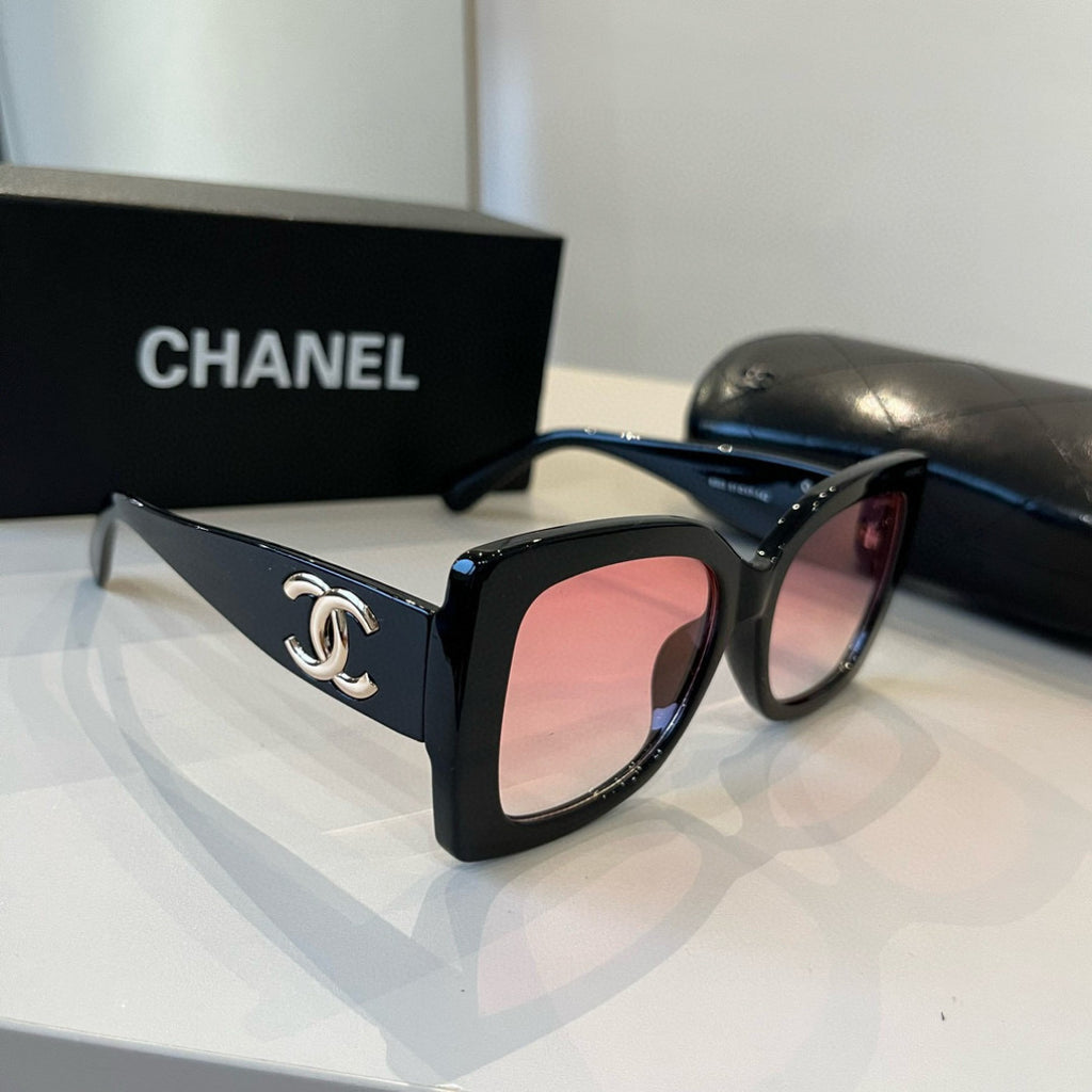Chanel Fashion Red Lens Sunglasses for Men & Women - 465095