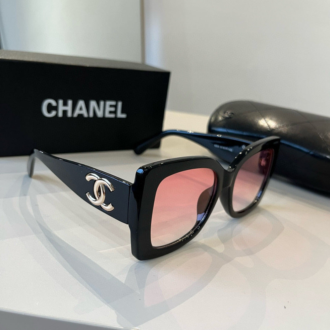 Chanel Fashion Red Lens Sunglasses for Men & Women - 465095