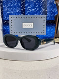 Gucci Oval Black Lens Sunglasses for Men & Women - 486318