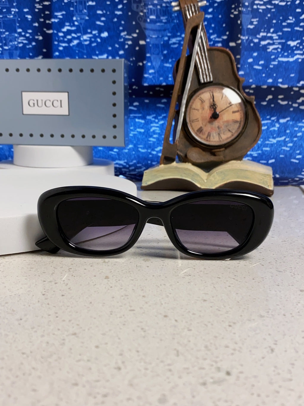 Gucci Oval Silver Lens Sunglasses for Men & Women - detail image 9