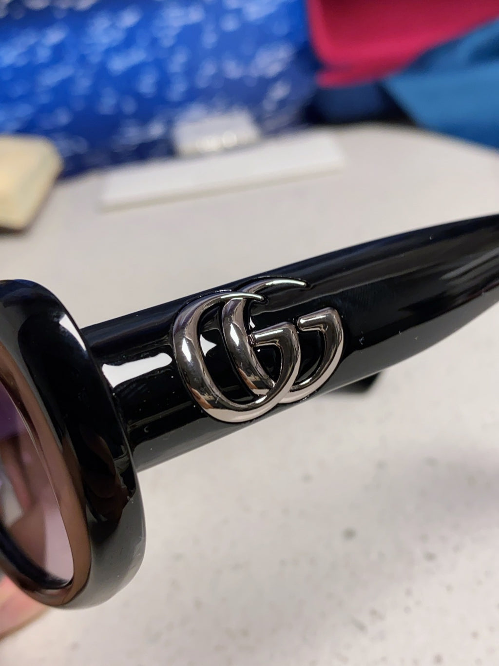 Gucci Oval Silver Lens Sunglasses for Men & Women - detail image 7