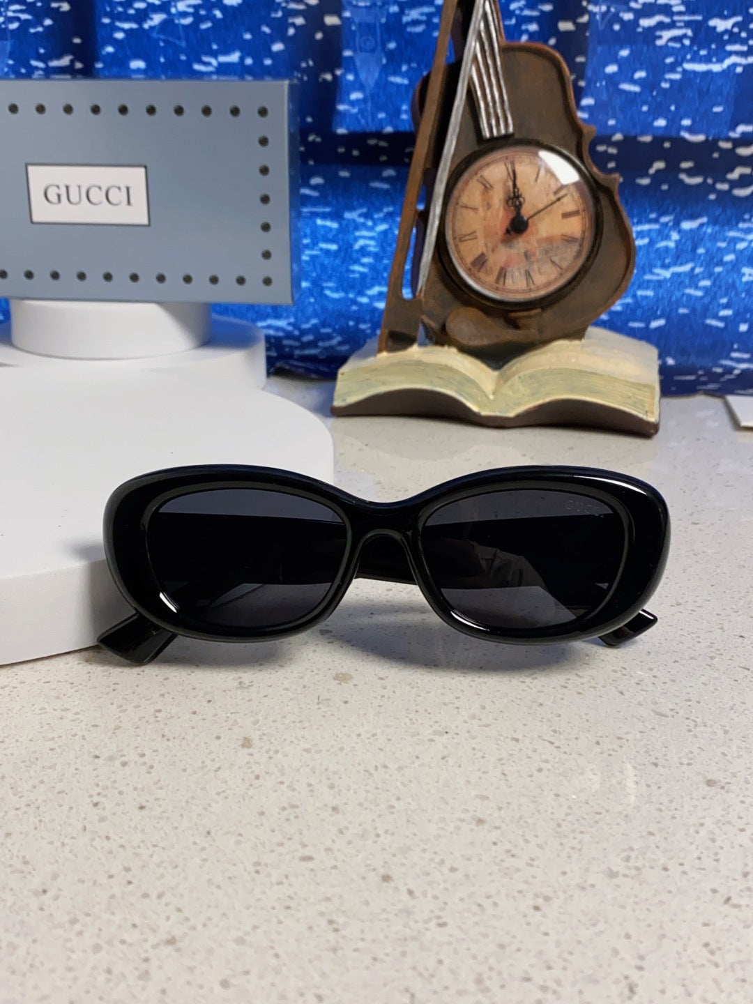 Gucci Oval Gold Lens Sunglasses for Men & Women - detail image 9