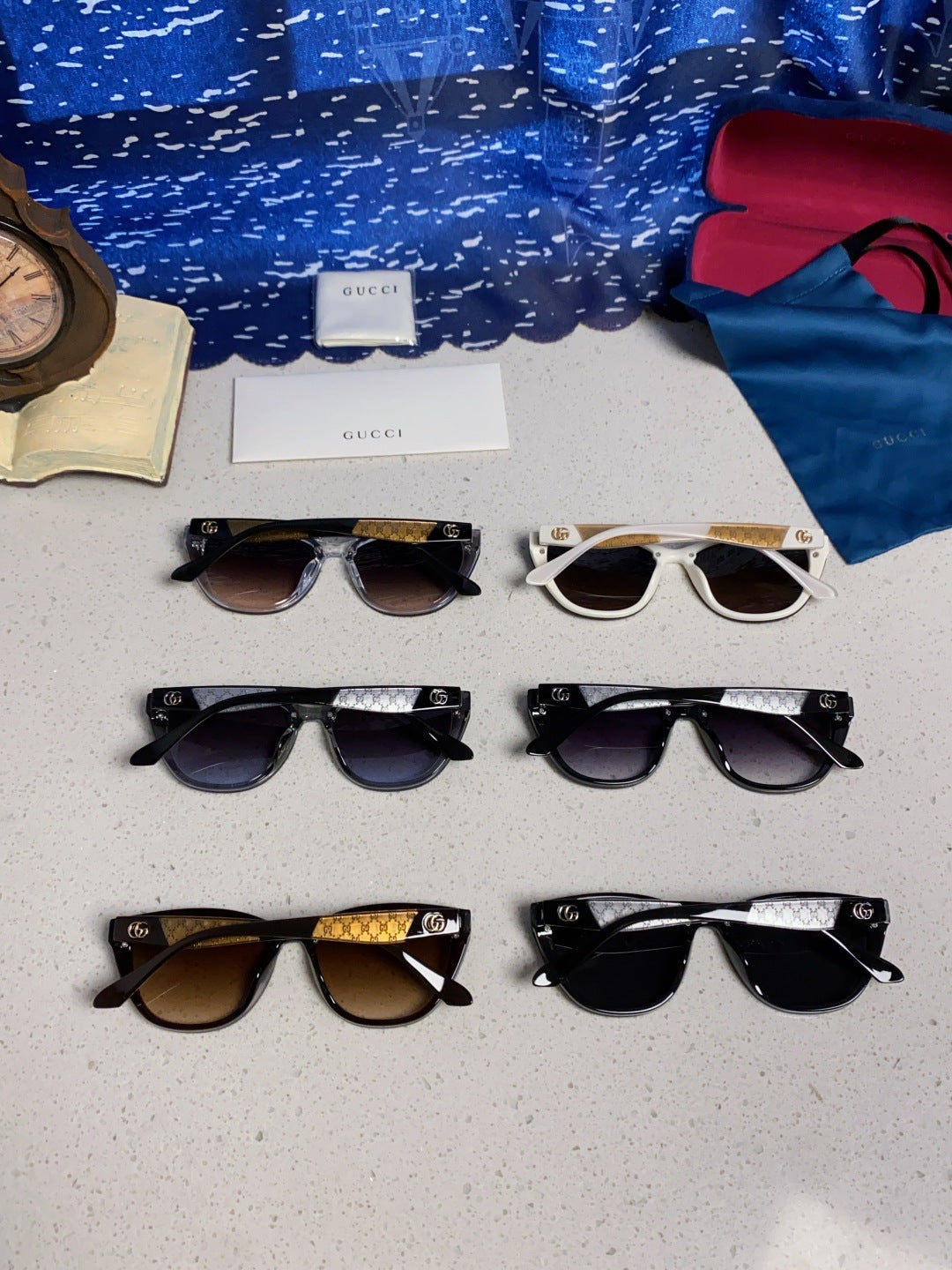 Gucci Cat-Eye Silver Lens Sunglasses for Men & Women - detail image 11