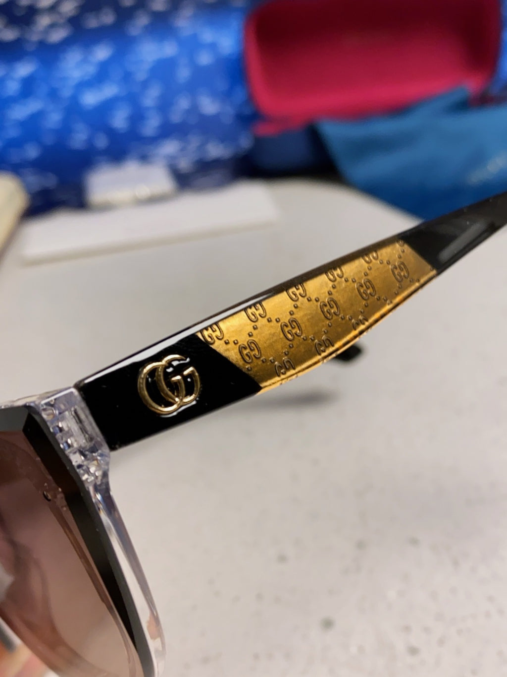 Gucci Cat-Eye Silver Lens Sunglasses for Men & Women - 486324 - detail image 7