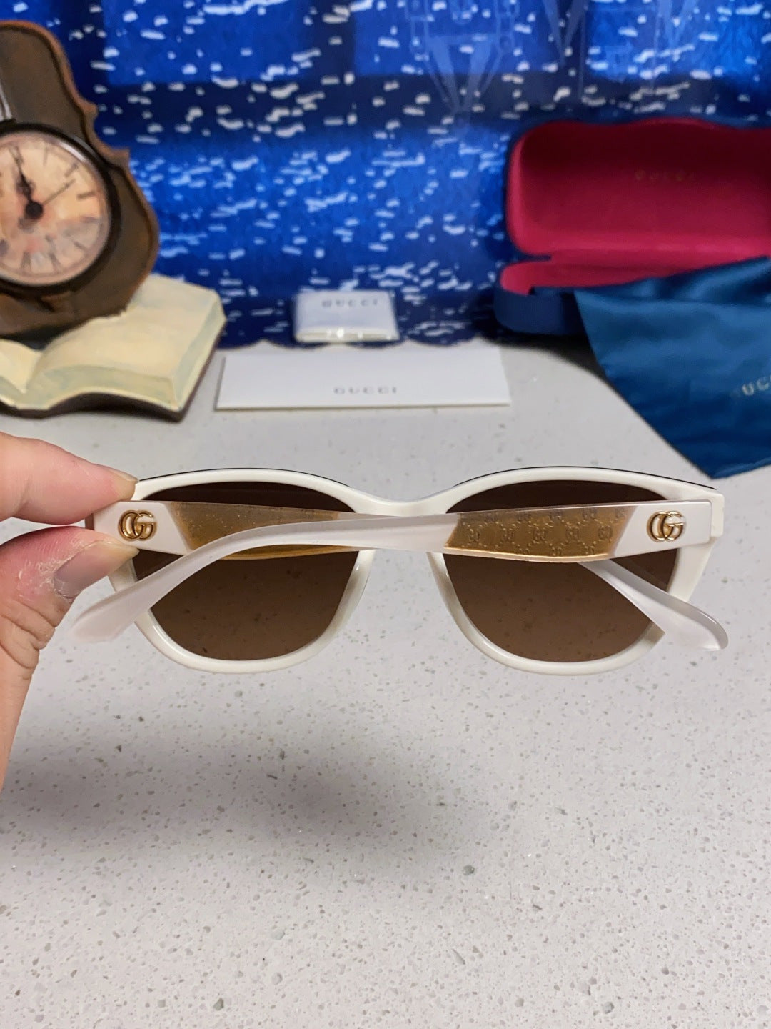 Gucci Cat-Eye Brown Lens Sunglasses for Men & Women - detail image 5