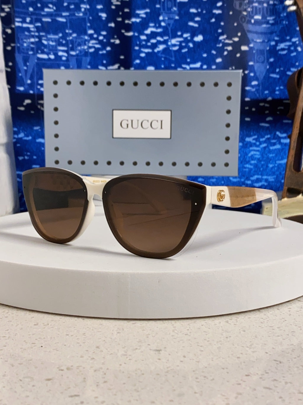Gucci Cat-Eye Brown Lens Sunglasses for Men & Women