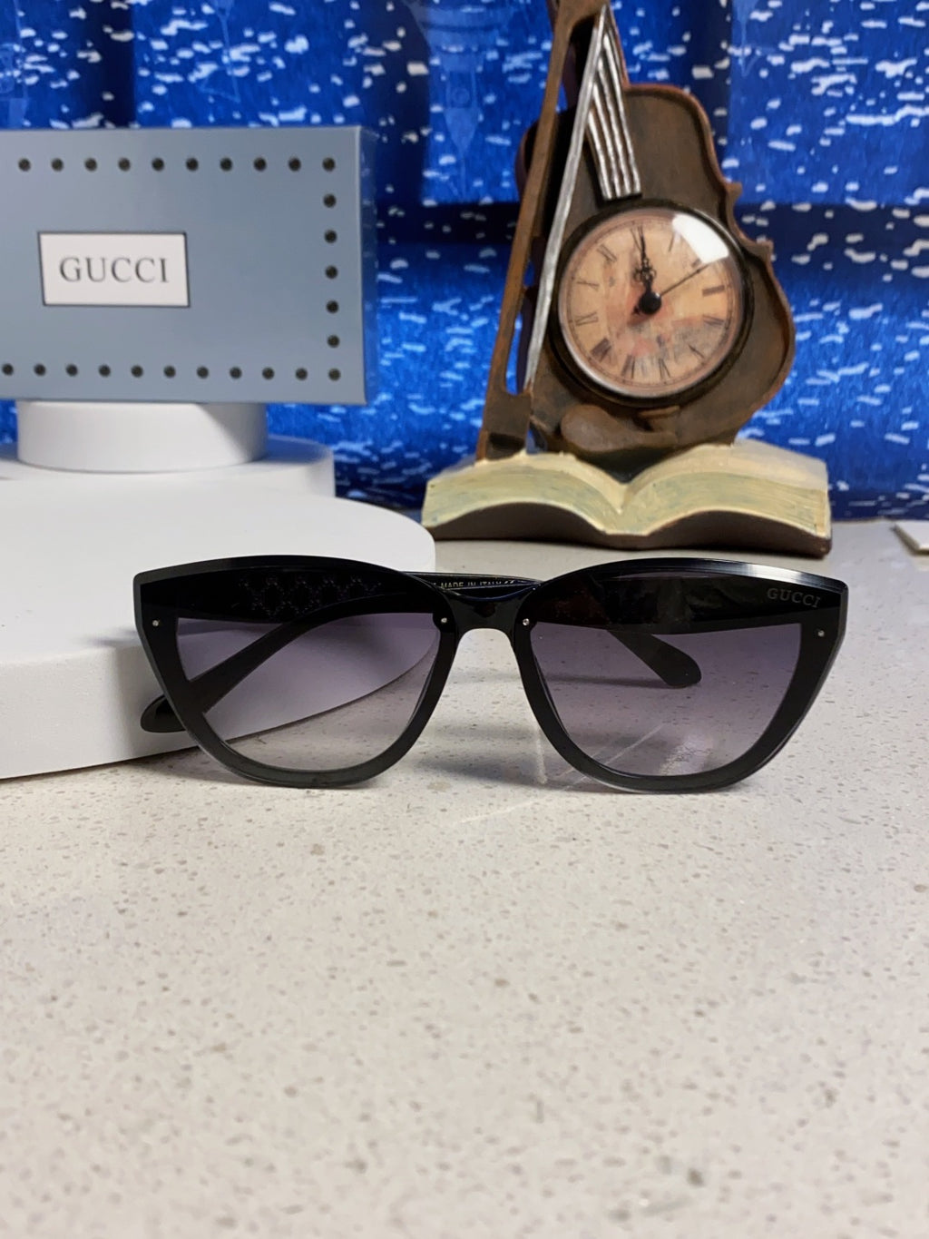 Gucci Cat-Eye Silver Lens Sunglasses for Men & Women - detail image 9