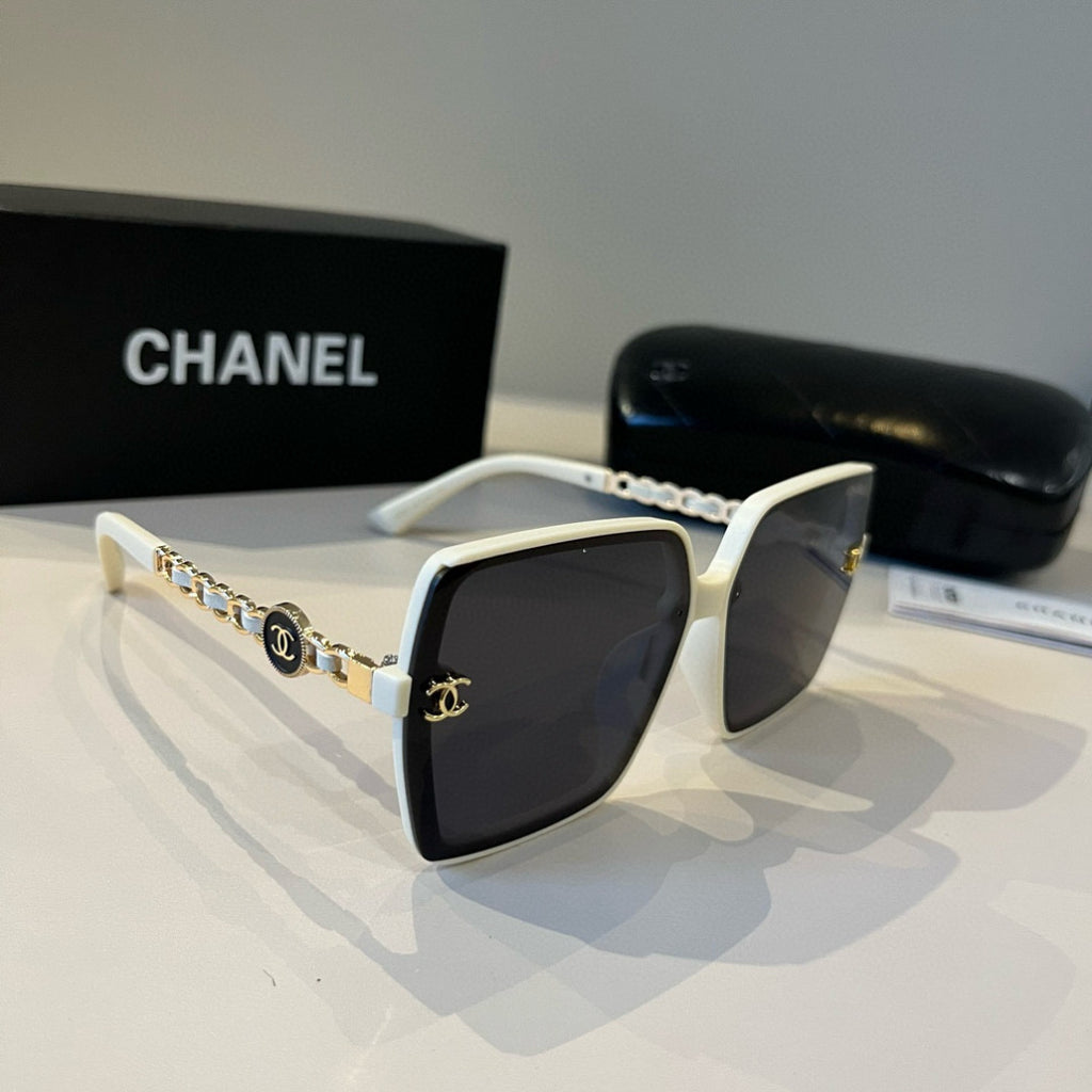 Chanel Oversized Black Lens Sunglasses for Men & Women - 493481