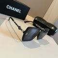 Chanel Oversized Black Lens Sunglasses for Men & Women - 493482