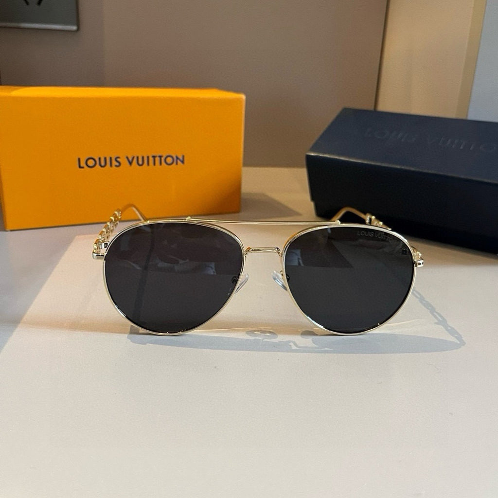 Louis Vuitton Aviator Gold Lens Sunglasses for Women - detail image 2