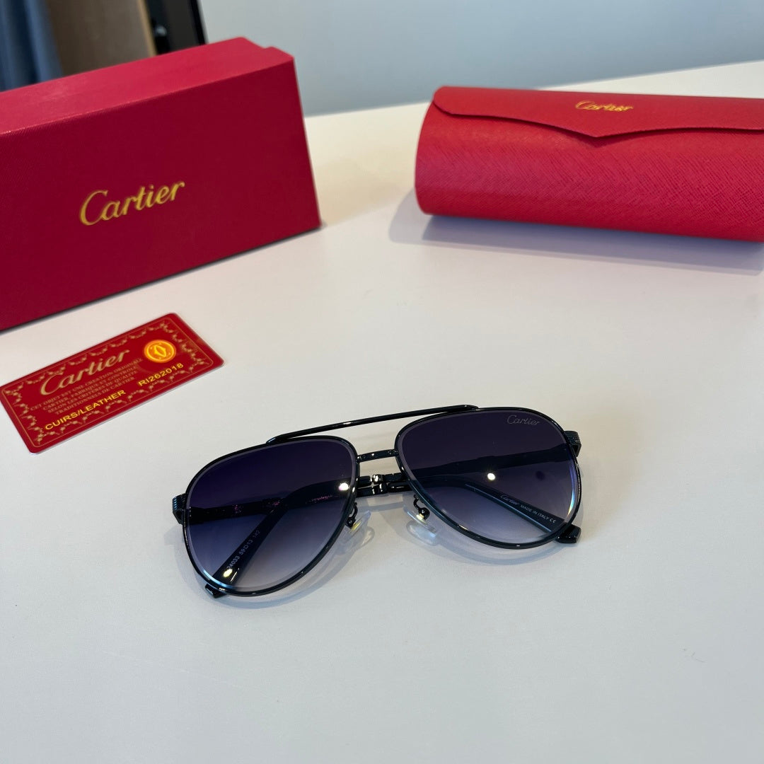 Cartier Lightweight Metal Rimless Silver Lens Sunglasses for Men & Wo - 465805 - detail image 11