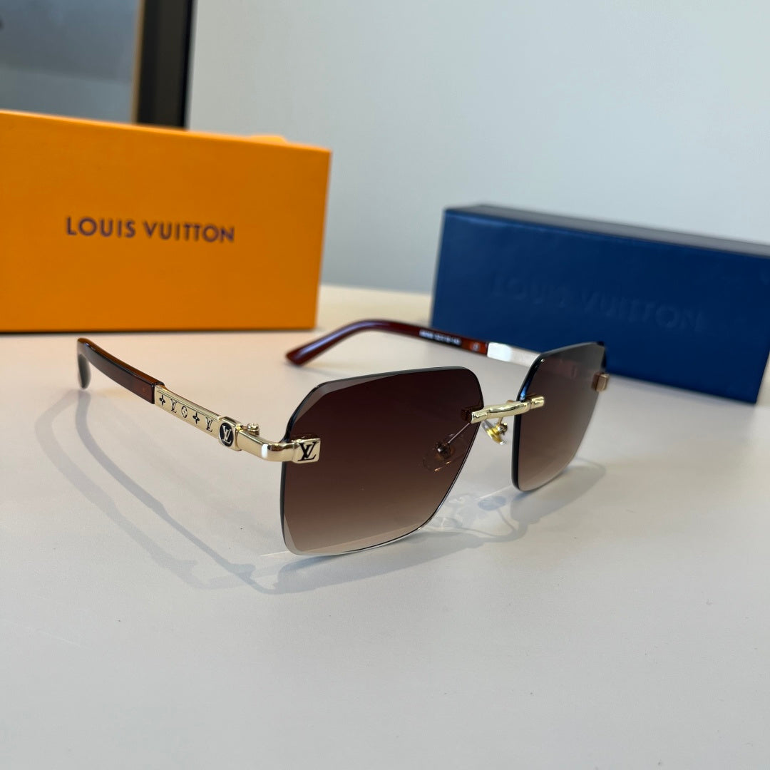 Louis Vuitton Fashion Red Lens Sunglasses for Men & Women - 486279