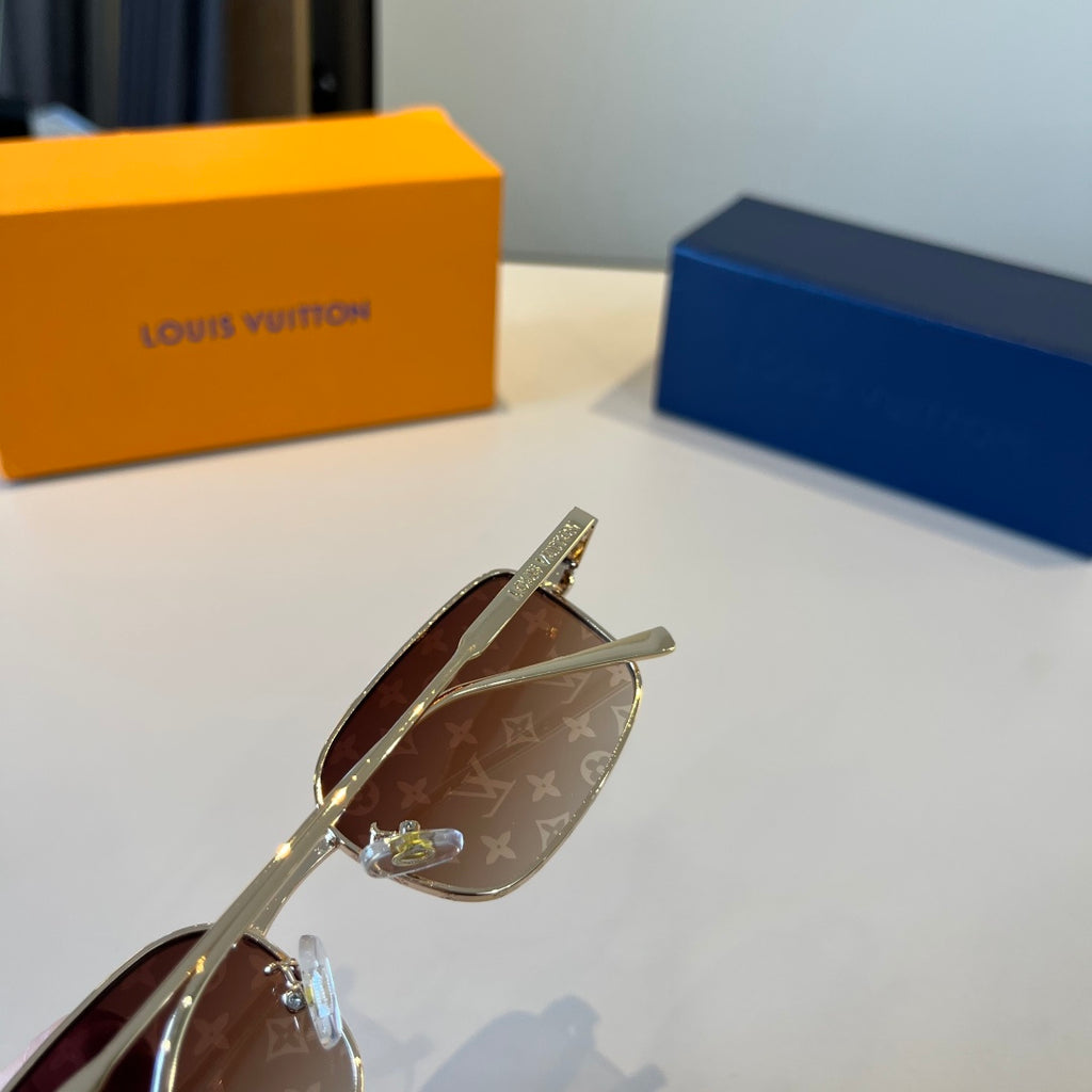Louis Vuitton Metal Fashion Brown Lens Sunglasses for Men & Women - 486282 - detail image 6