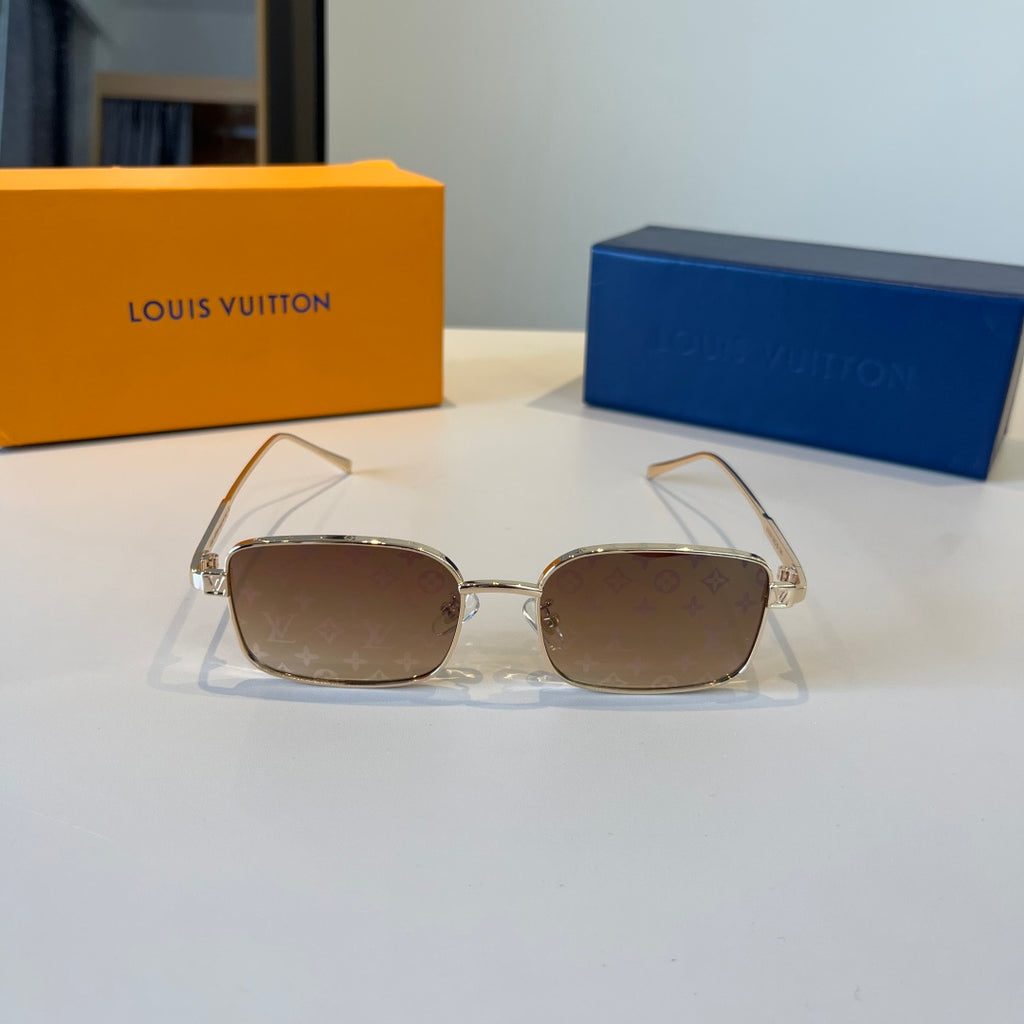 Louis Vuitton Metal Fashion Brown Lens Sunglasses for Men & Women - 486282 - detail image 2