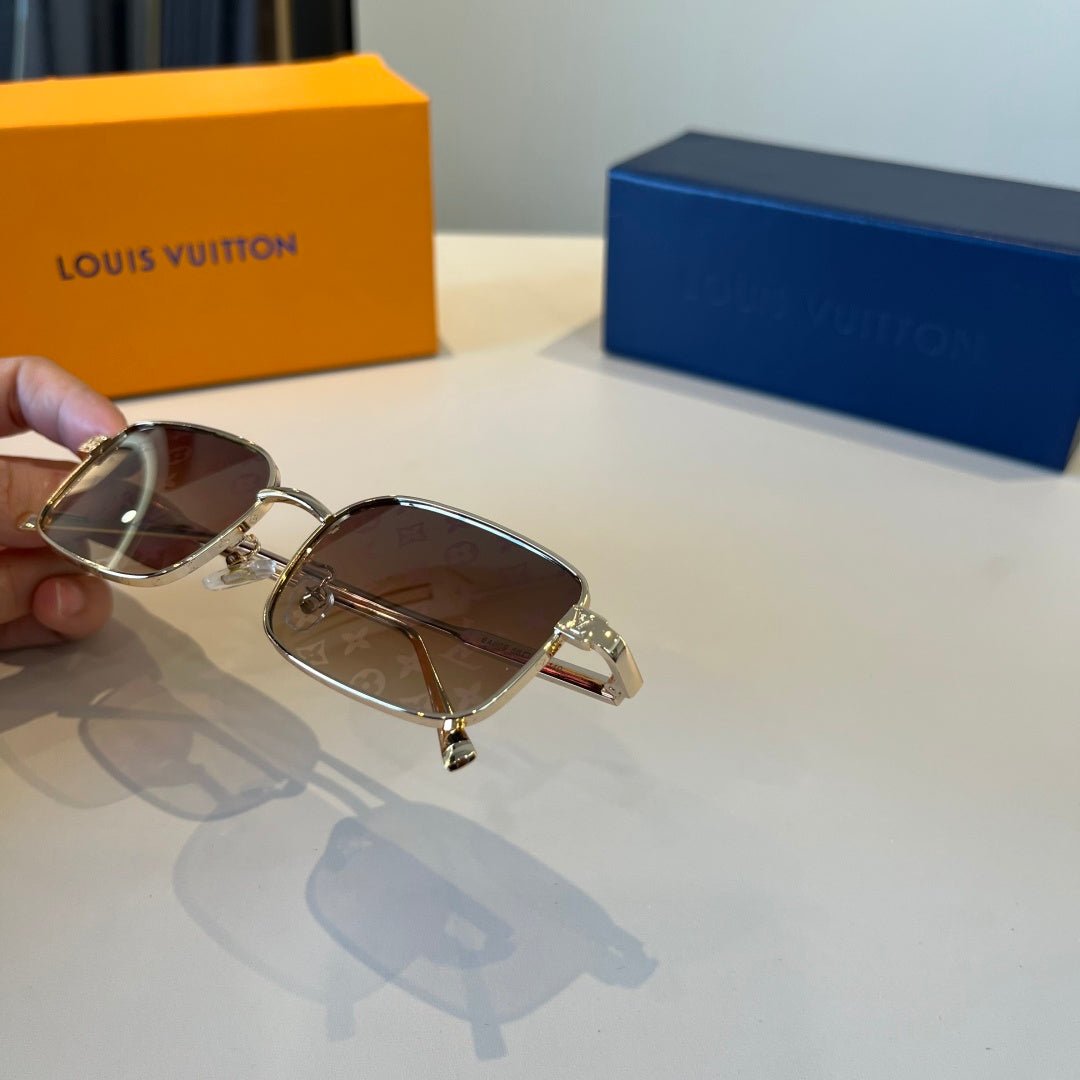Louis Vuitton Metal Fashion Brown Lens Sunglasses for Men & Women - 486282 - detail image 8
