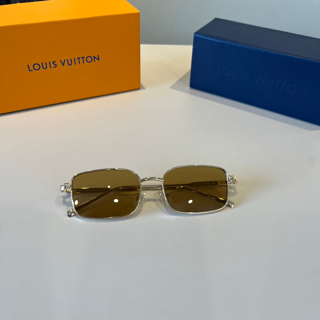 Louis Vuitton Metal Fashion Brown Lens Sunglasses for Men & Women - detail image 10