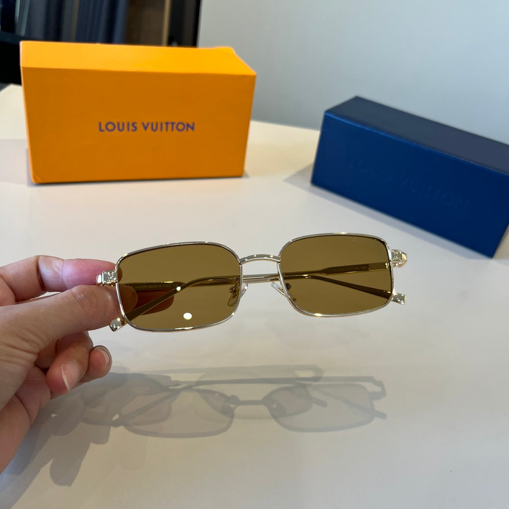 Louis Vuitton Metal Fashion Brown Lens Sunglasses for Men & Women - detail image 9