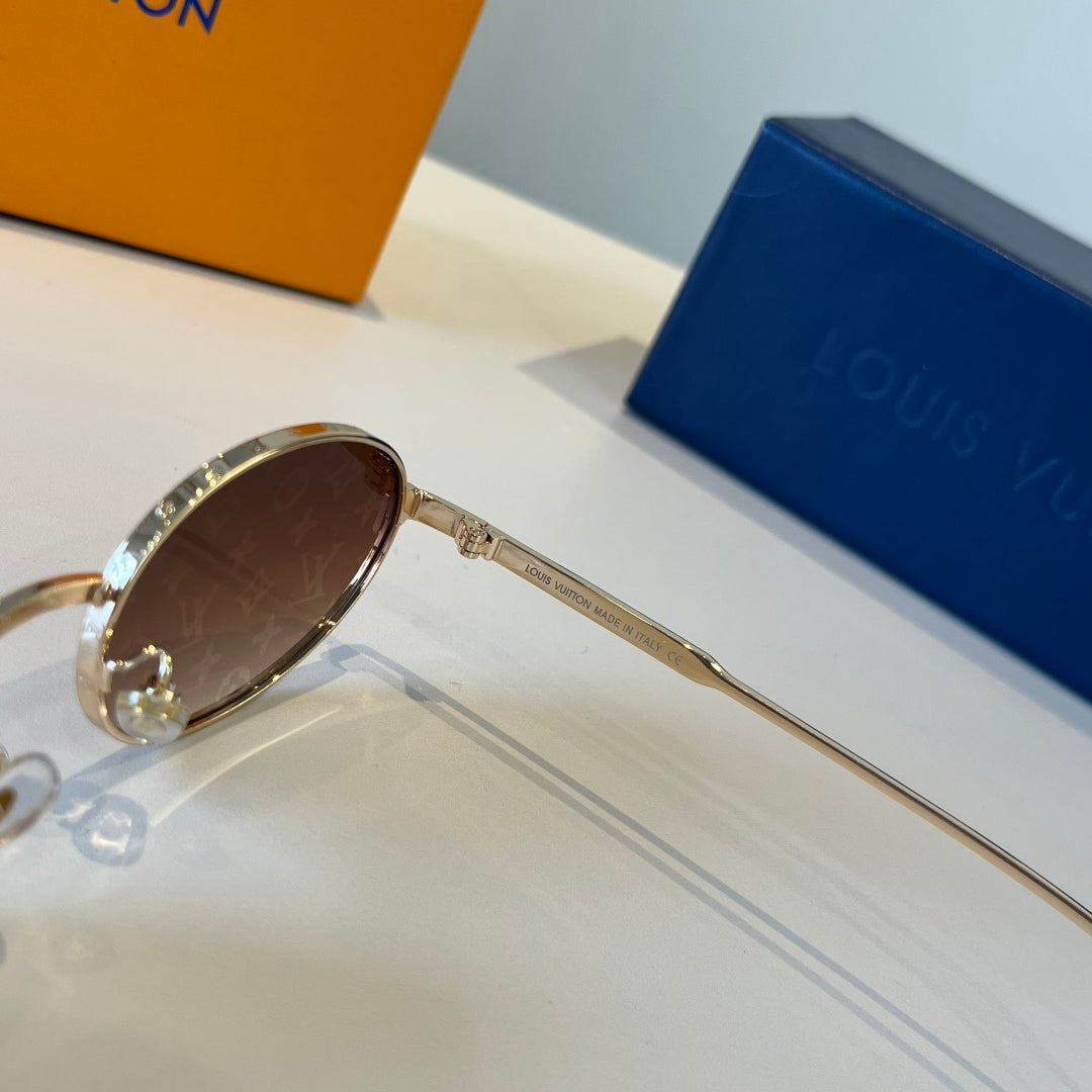 Louis Vuitton Metal Fashion Brown Lens Sunglasses for Men & Women - 486159 - detail image 4
