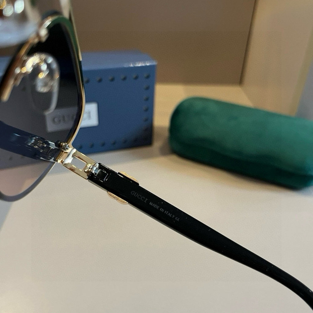 Gucci Metal Aviator Gold Lens Sunglasses for Men & Women - 464974 - detail image 7