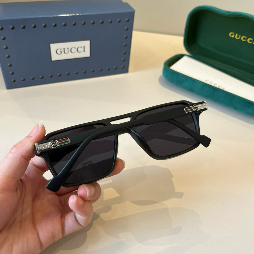 Gucci Oversized Black Lens Sunglasses for Men & Women - 464976 - detail image 9