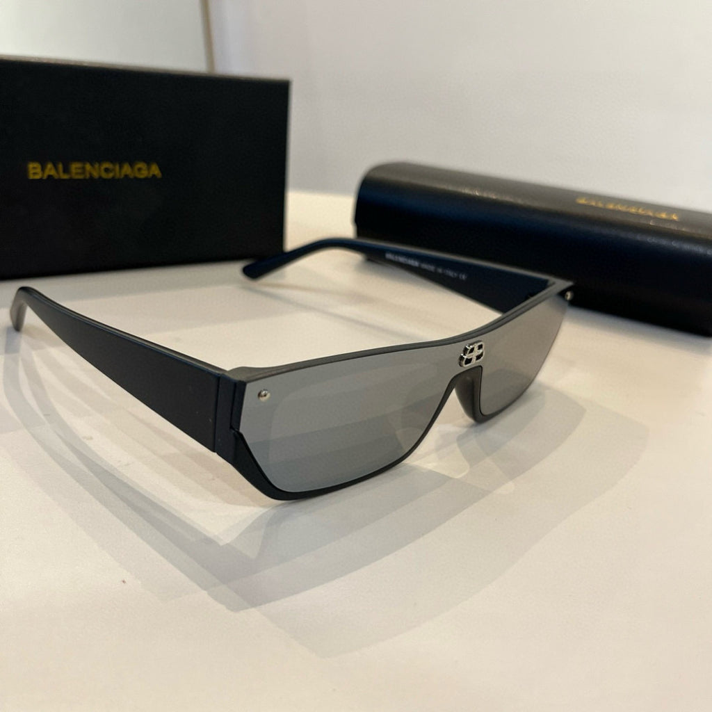 Balenciaga Rectangular Gray Lens Sunglasses for Men & Women - 358642