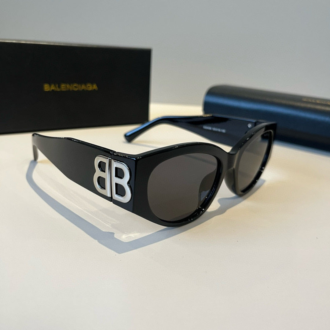 Balenciaga Rectangular Black Lens Sunglasses for Men & Women