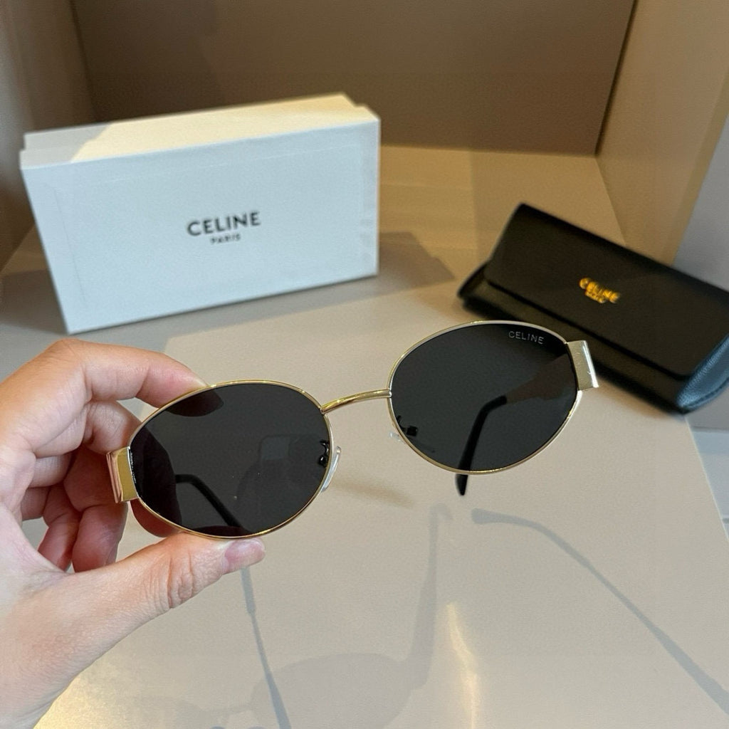 Celine Cat-Eye Gold Lens Sunglasses for Men & Women - 431966 - detail image 9