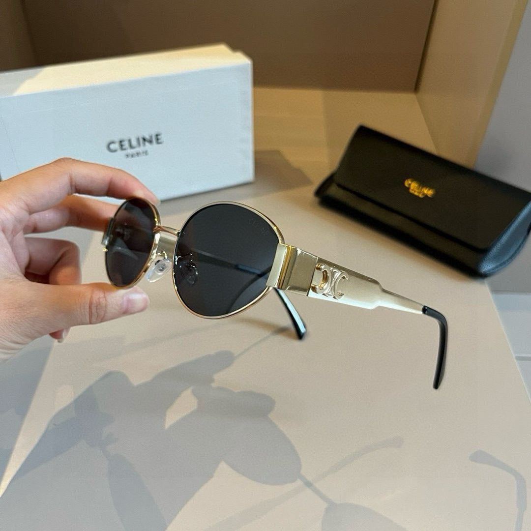 Celine Cat-Eye Gold Lens Sunglasses for Men & Women - 486991 - detail image 3