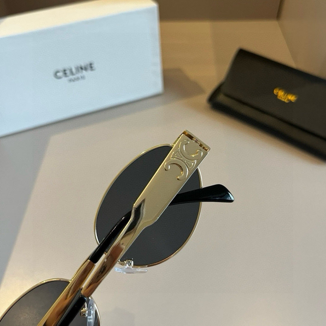 Celine Cat-Eye Gold Lens Sunglasses for Men & Women - 486991 - detail image 6