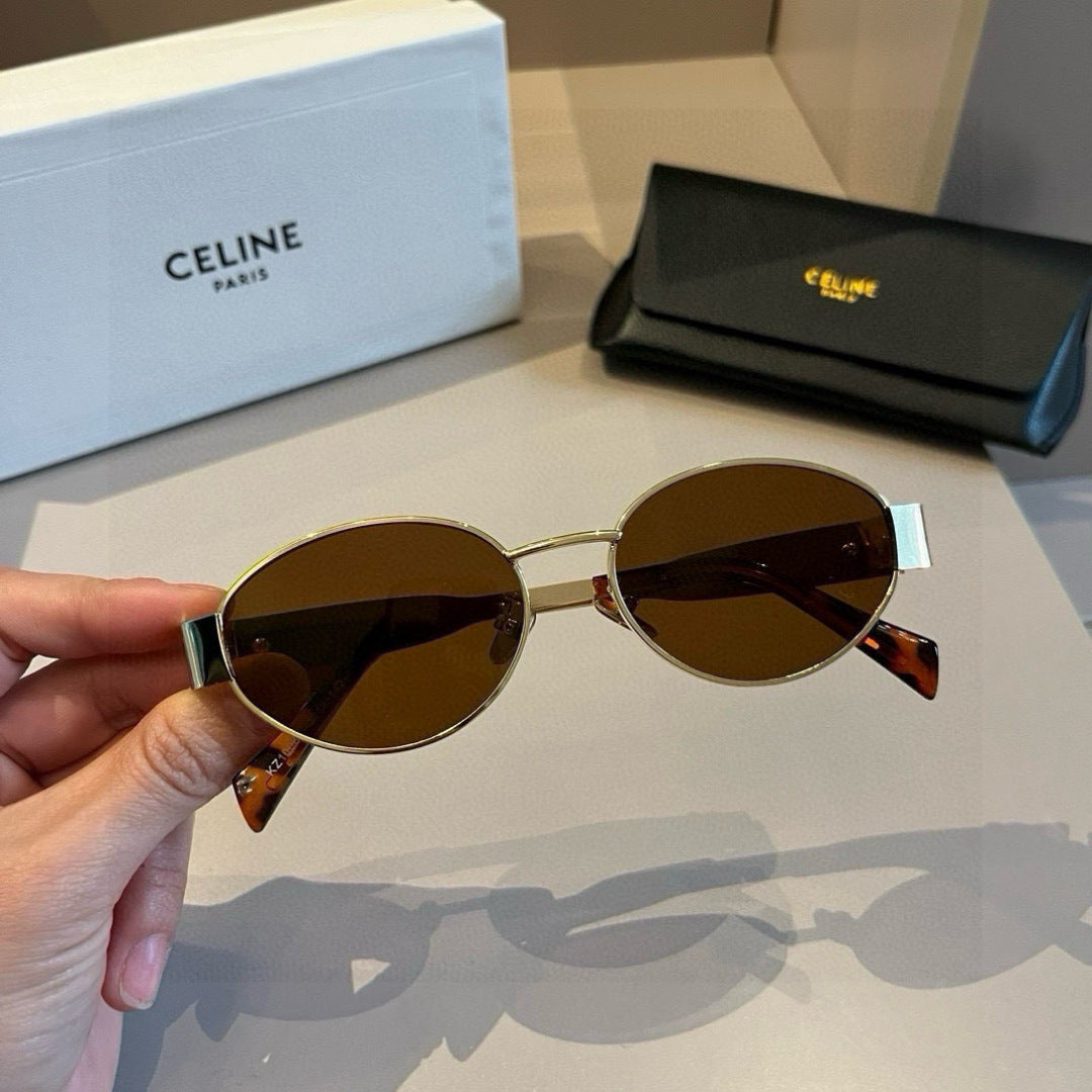 Celine Cat-Eye Gold Lens Sunglasses for Men & Women - detail image 2