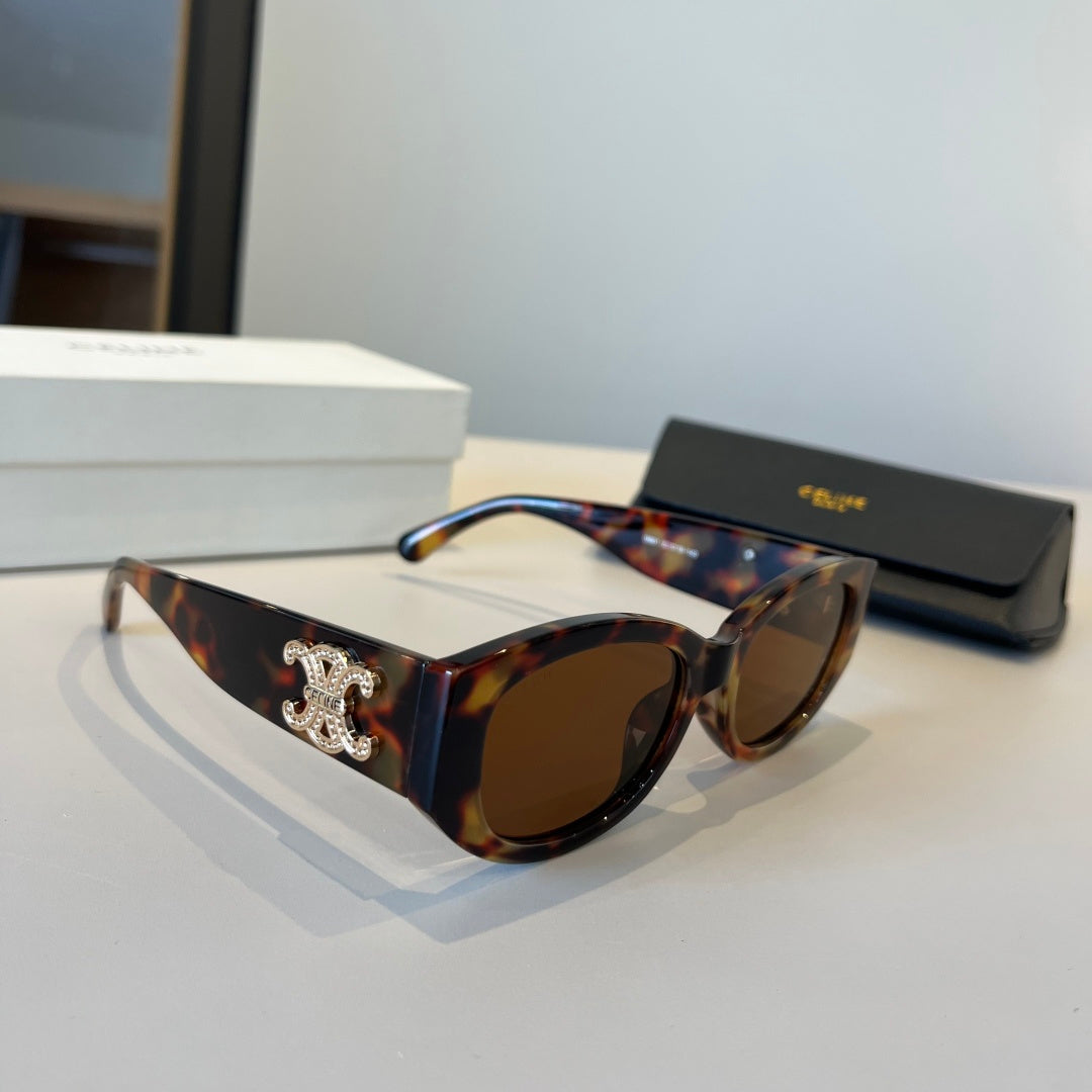 Celine Fashion Black Lens Sunglasses for Men & Women - 382555