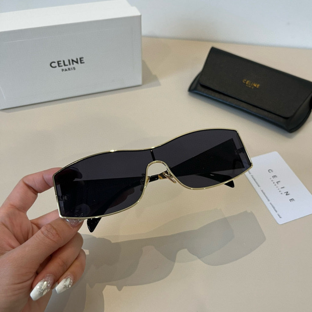 Celine Metal Fashion Silver Lens Sunglasses for Men & Women - detail image 5