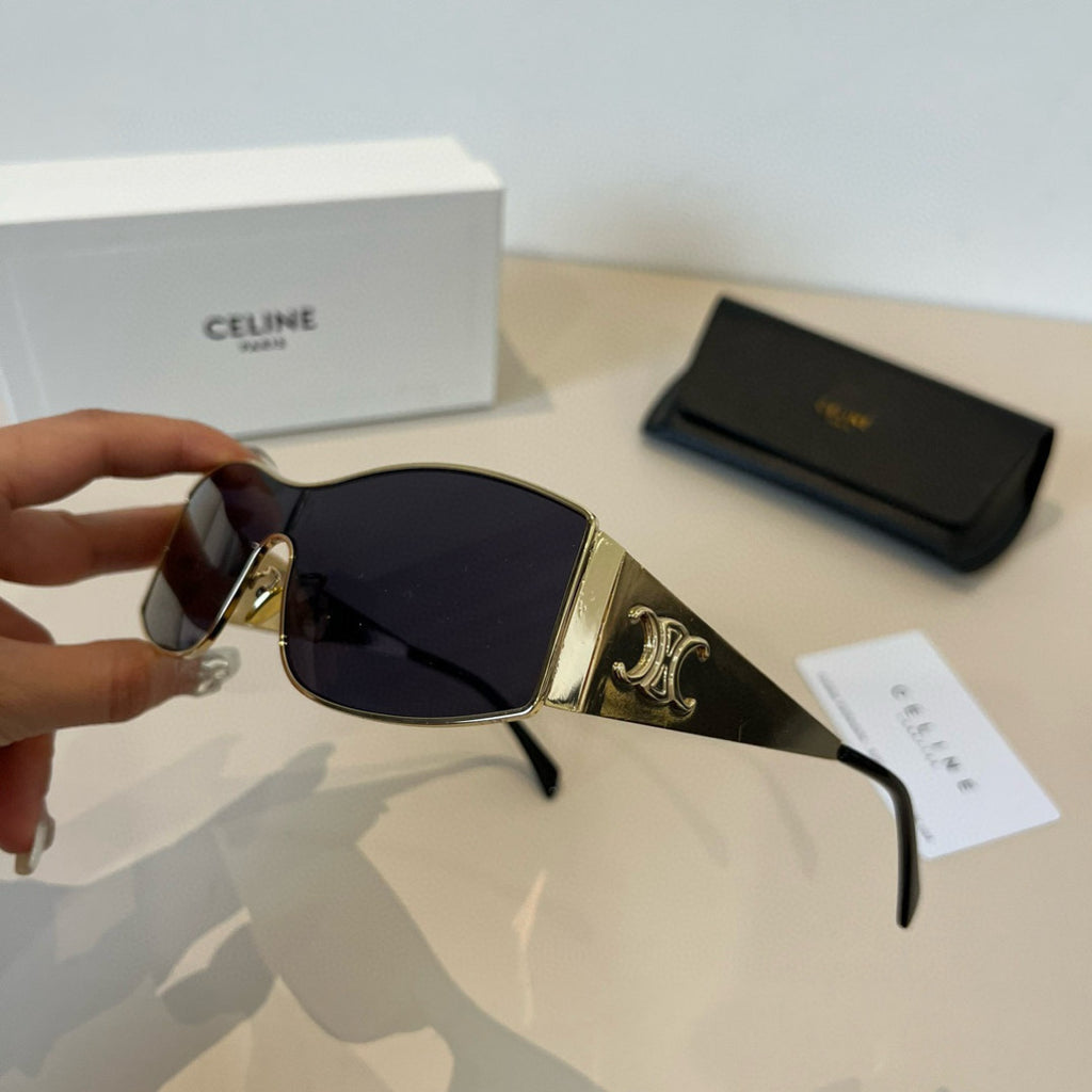 Celine Metal Fashion Silver Lens Sunglasses for Men & Women - detail image 4