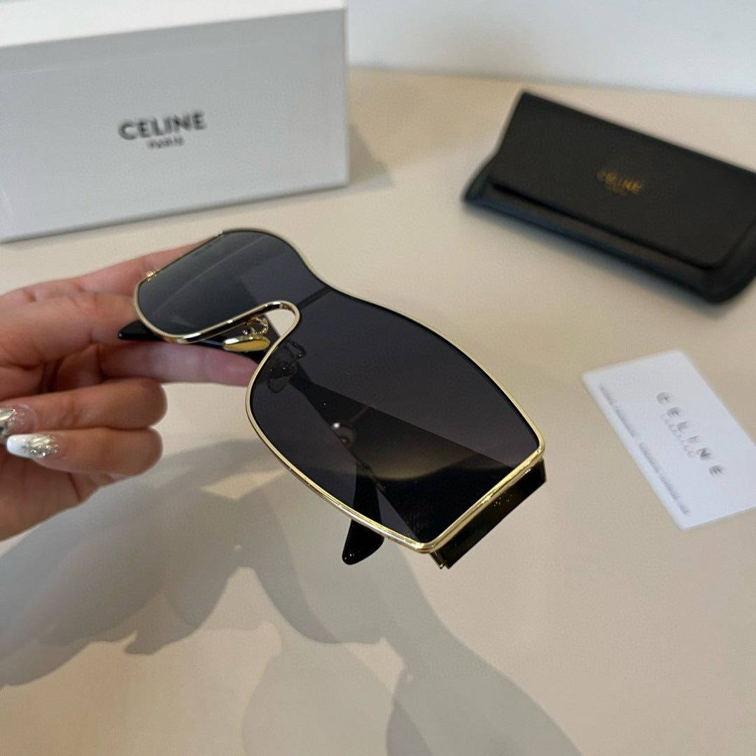 Celine Metal Fashion Silver Lens Sunglasses for Men & Women - detail image 6