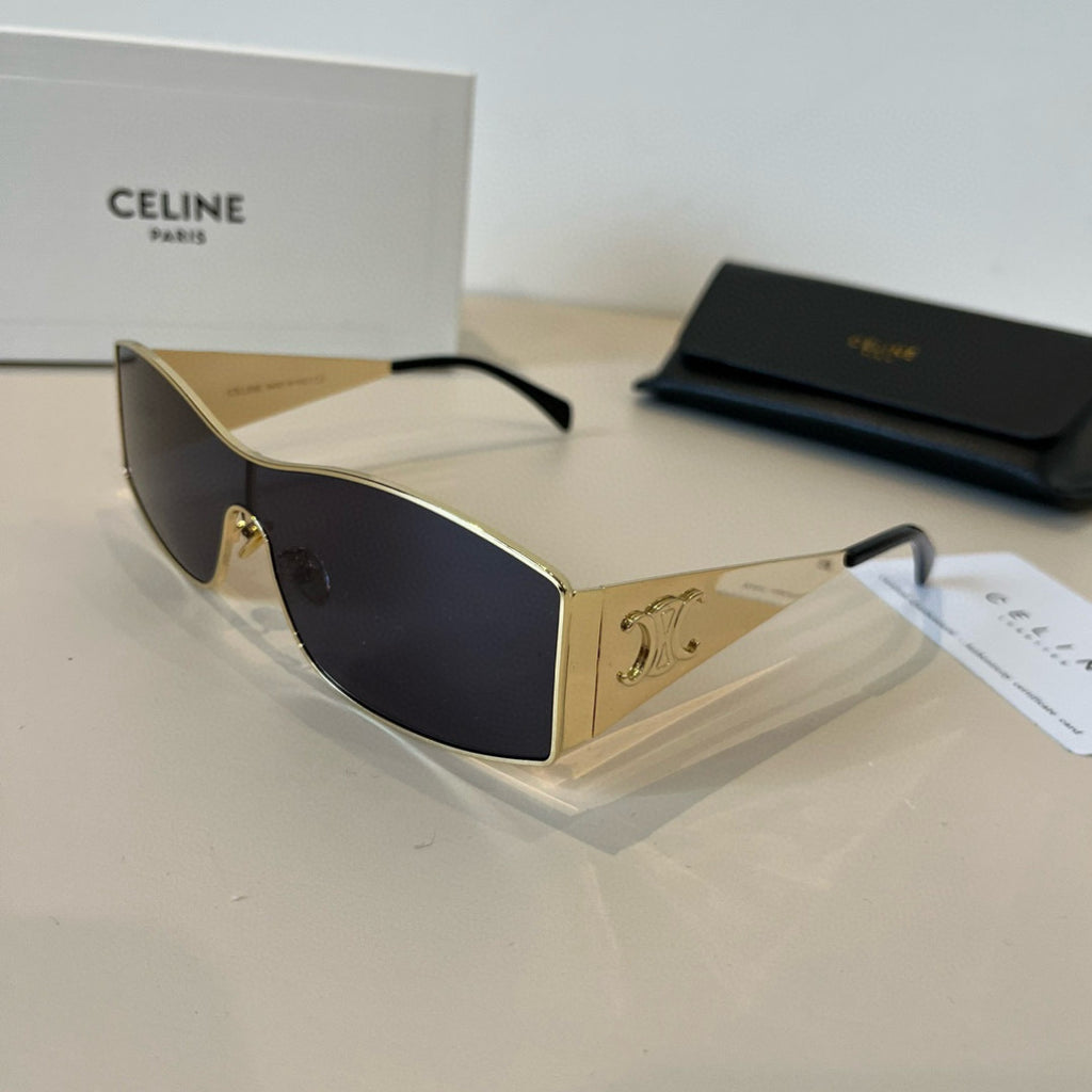 Celine Metal Fashion Silver Lens Sunglasses for Men & Women - detail image 3
