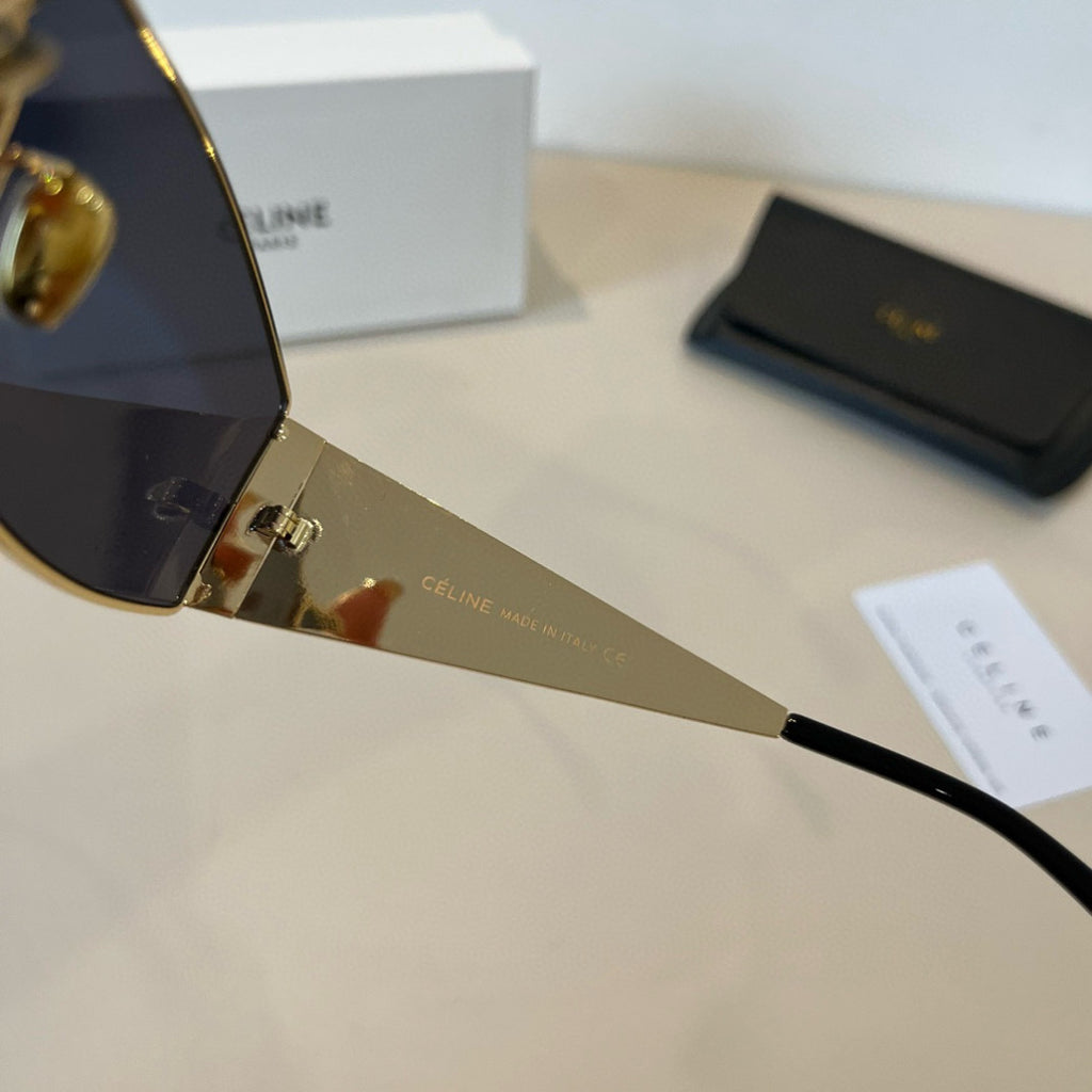 Celine Metal Fashion Silver Lens Sunglasses for Men & Women - detail image 10