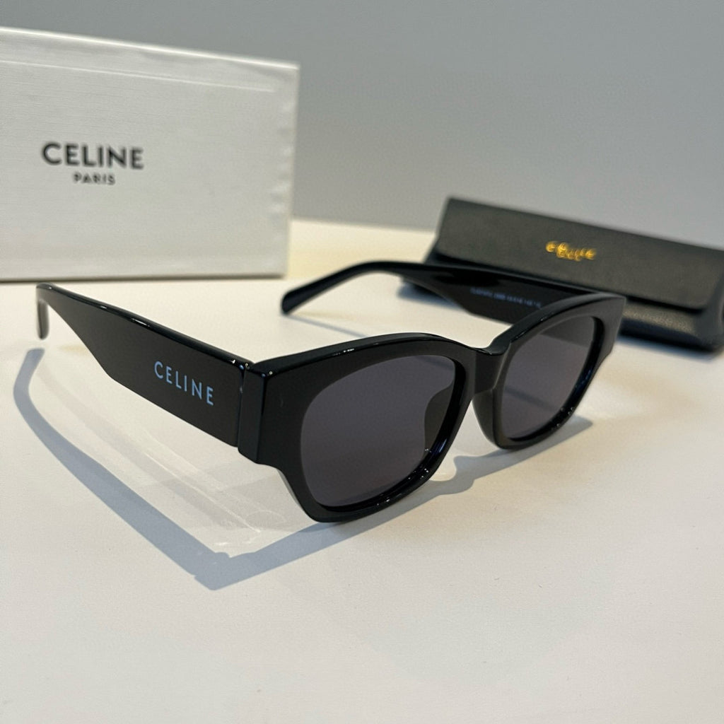 Celine Slim Black Lens Sunglasses for Men & Women - 415620