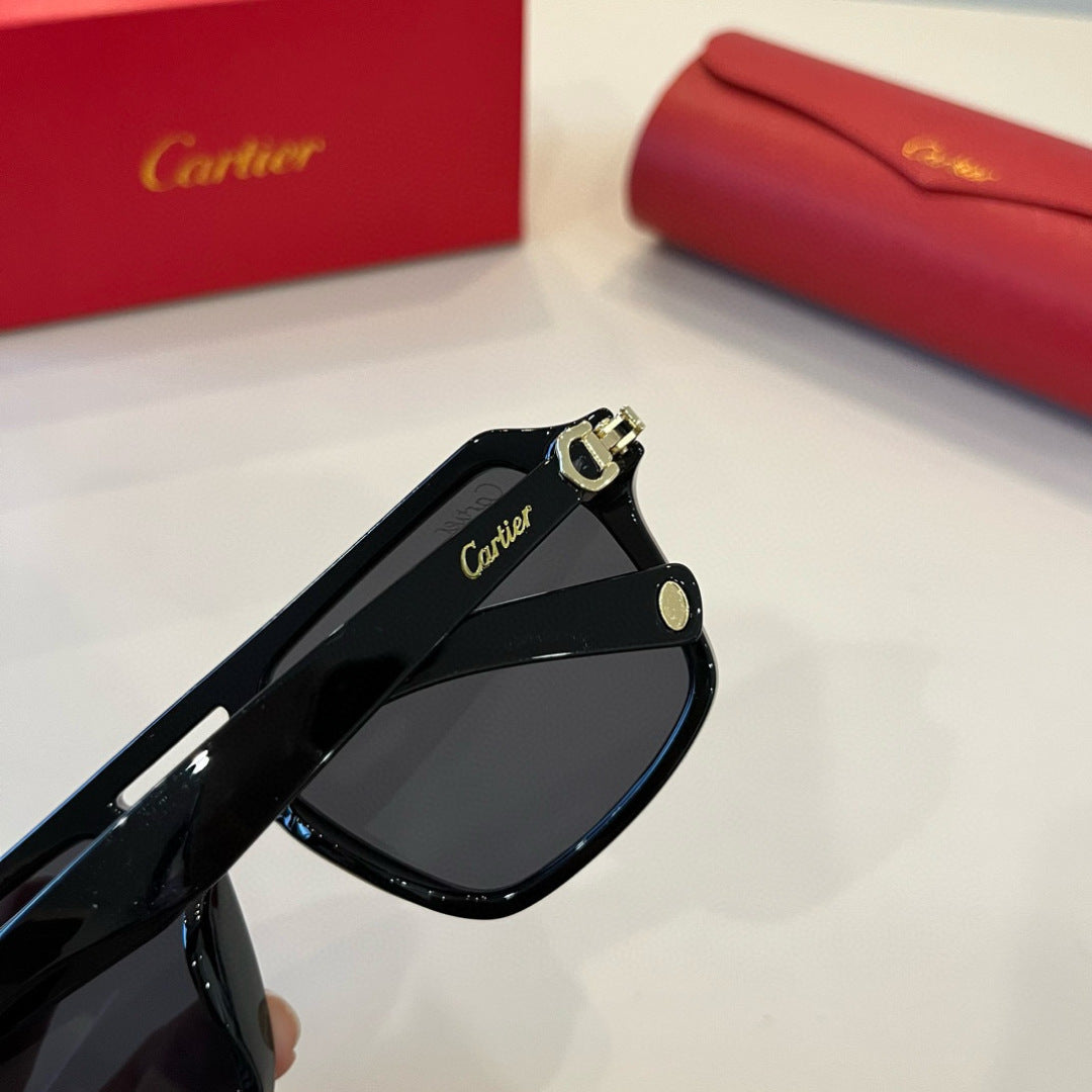 Cartier Aviator Black Lens Sunglasses for Men - detail image 7