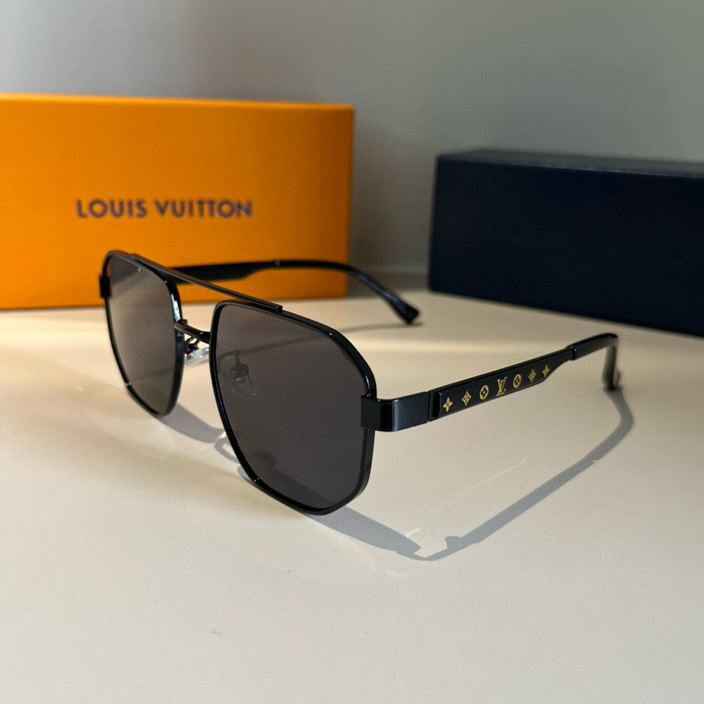 Louis Vuitton Metal Aviator Gold Lens Sunglasses for Men & Women - 448676 - detail image 3