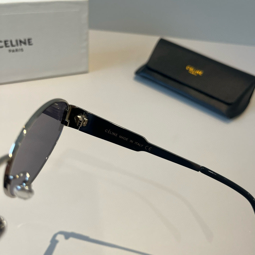 Celine Cat-Eye Silver Lens Sunglasses for Men & Women - 358310 - detail image 7