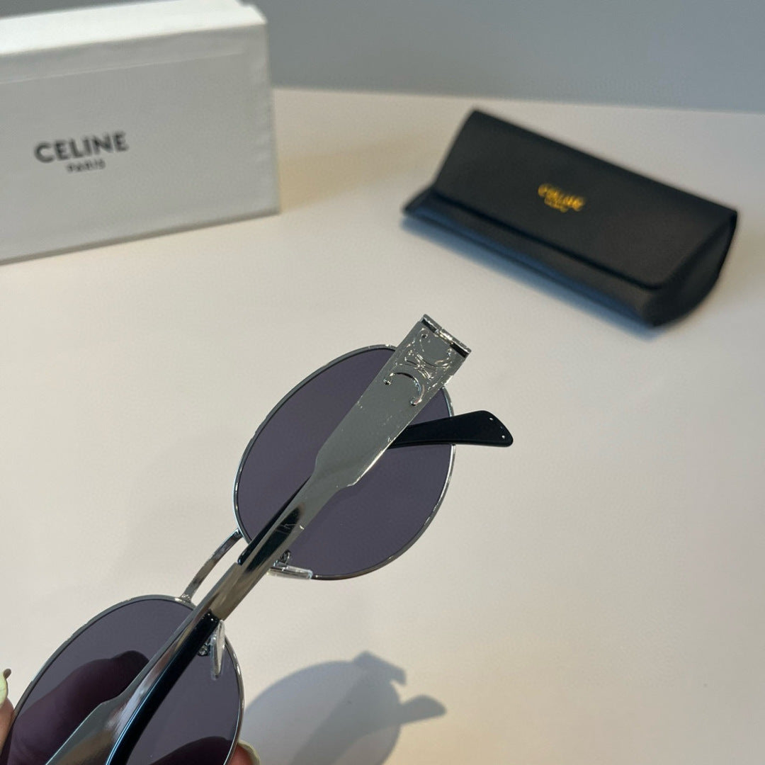 Celine Cat-Eye Silver Lens Sunglasses for Men & Women - 382521 - detail image 5